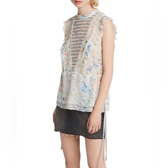 ✨HP✨ ALL SAINTS Lena Juni floral top - Picture 2 of 4